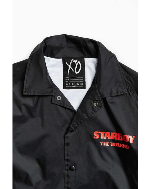 Urban Outfitters The Weeknd Starboy Graphic Coach Jacket in Black for Men |  Lyst