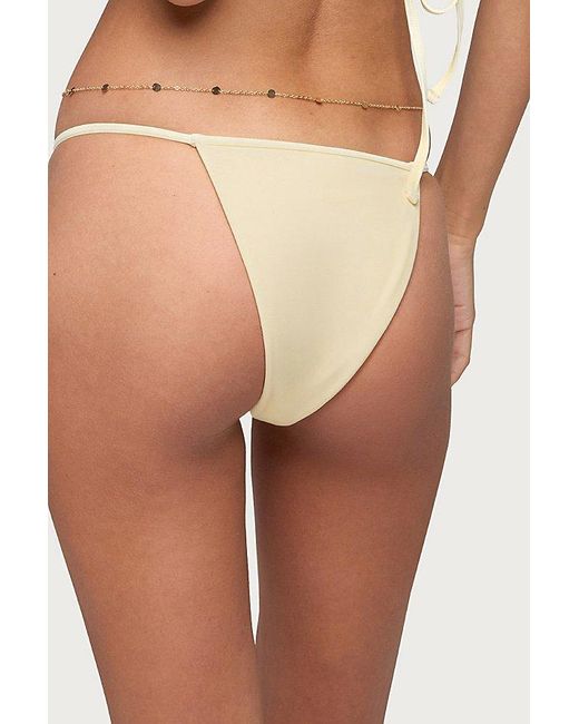 Edikted Natural Evana Bead String Bikini Bottom
