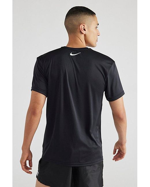 Nike Blue Stacked Swoosh Tee for men