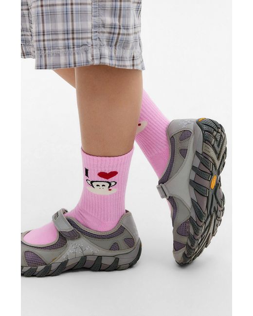 Out From Under Pink Paul Frank Socks