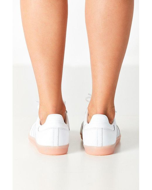 adidas Originals Originals Samba Pink Sole Sneaker in White | Lyst