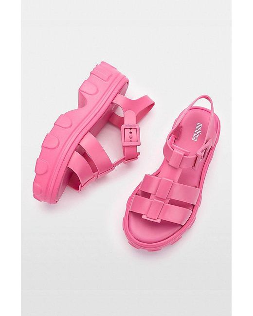 Melissa Pink Ella Jelly Platform Sandals