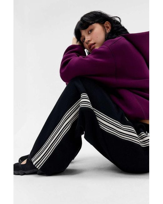 iets frans Black Harri Side Stripe Joggers