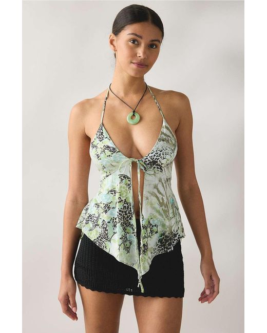 Kimchi Blue Green Leila Halter Top