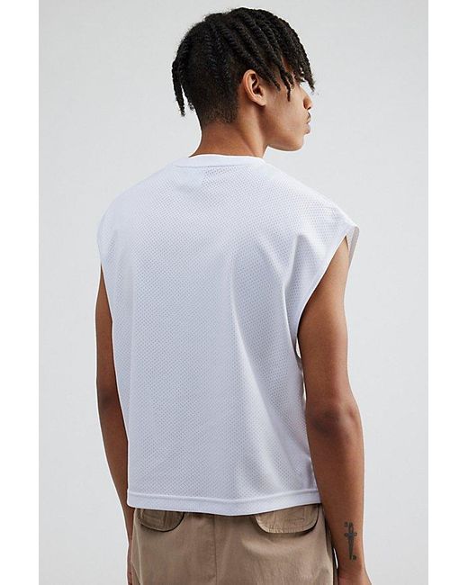 Nike Gray Uo Exclusive Cropped Swim Shirt Top for men