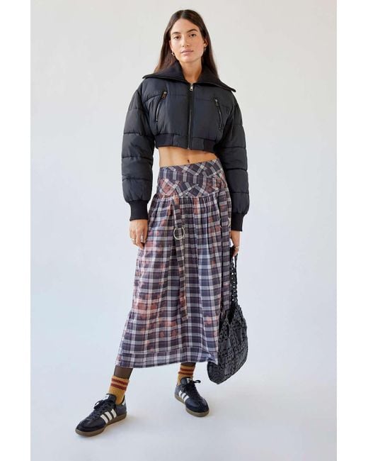 Uo gingham clearance skirt
