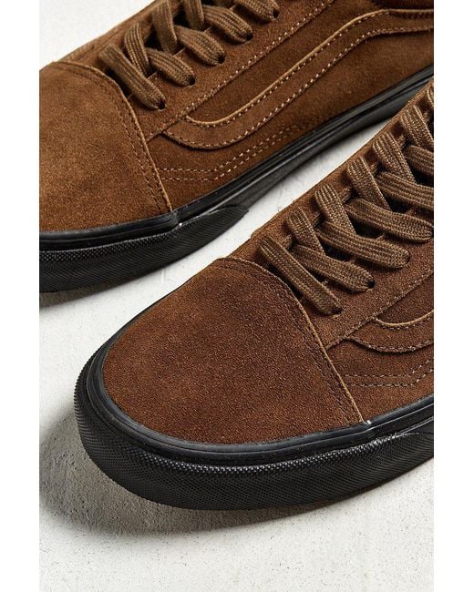 Vans Old Skool Black Sole Sneaker in Brown for Men | Lyst
