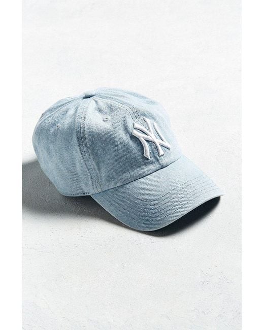 47 Brand Blue New York Yankees Denim Baseball Hat for men