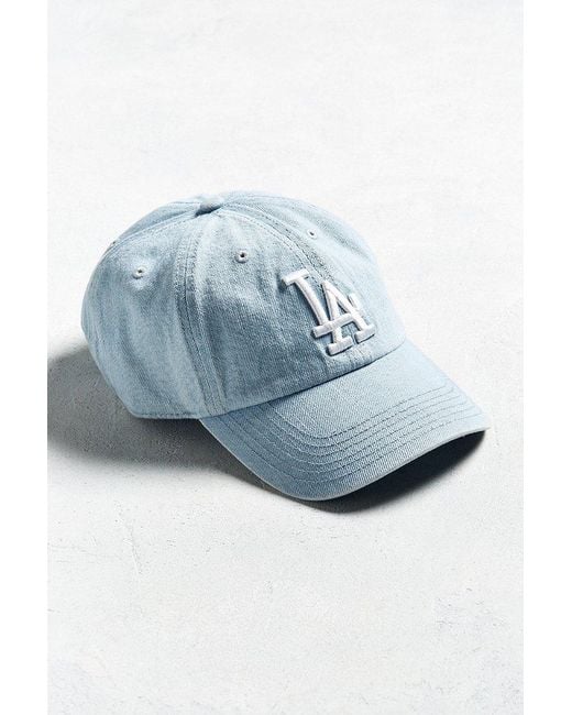 47 Brand Blue Los Angeles Dodgers Denim Baseball Hat for men