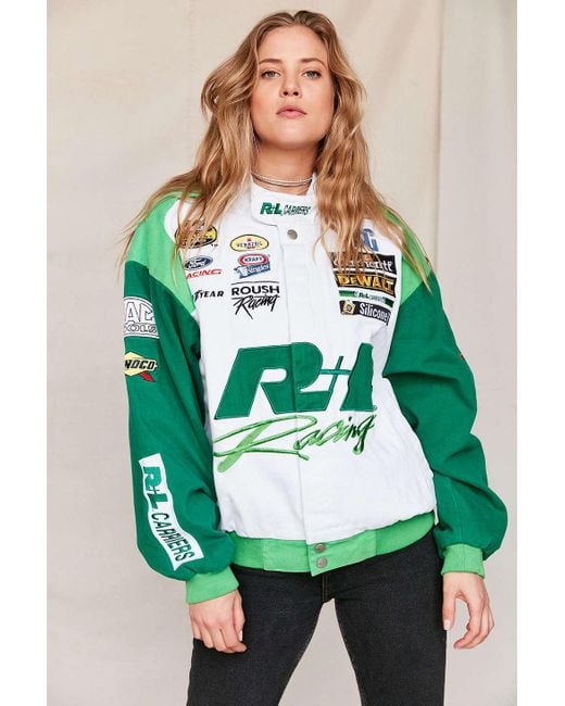 Urban Renewal Vintage Rl Racing Nascar Jacket in Green | Lyst