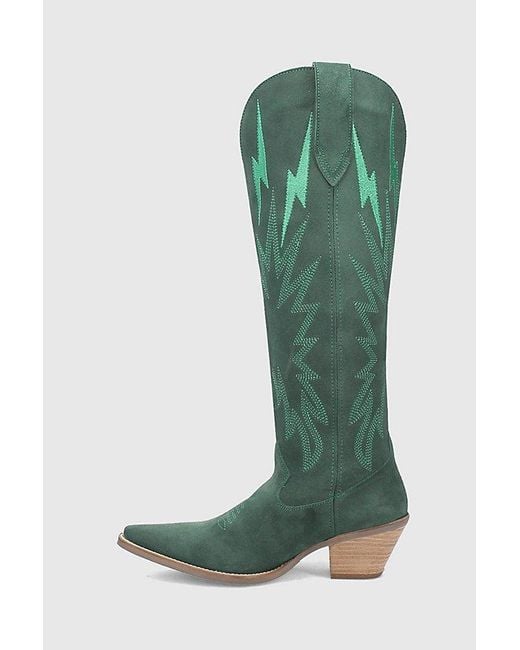 Dingo Green Thunder Road Leather Boot