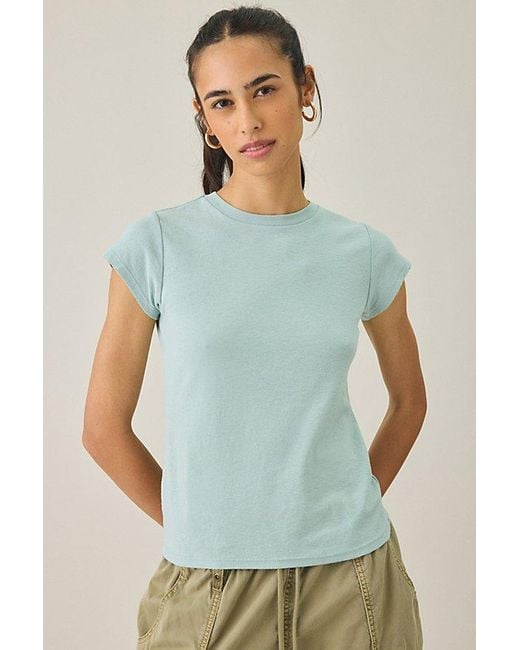 BDG Blue Short Sleeve Solid Spill The Tee