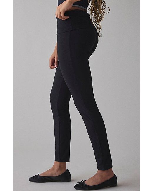 Out From Under Black Bec Foldover Legging