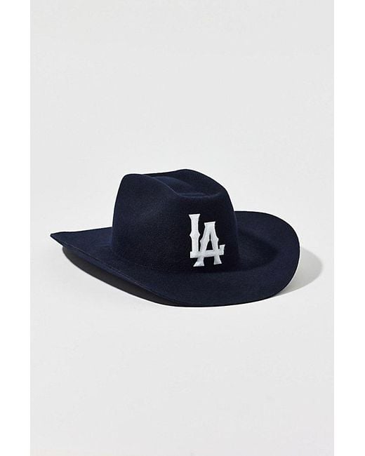 Urban Outfitters Blue La Angels Felt Cowboy Hat