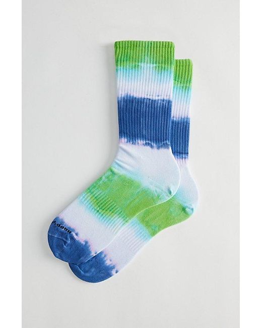 Happy Socks Green Dip-Dye Crew Sock for men