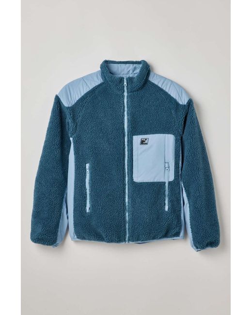 iets frans Reversible Fleece Jacket In Blue At Urban Outfitters
