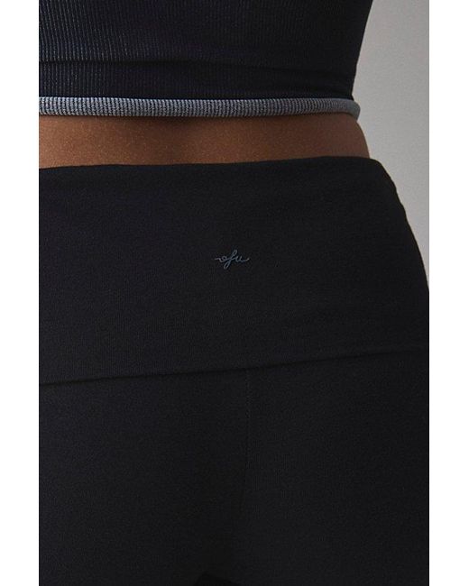 Out From Under Black Bec Foldover Legging