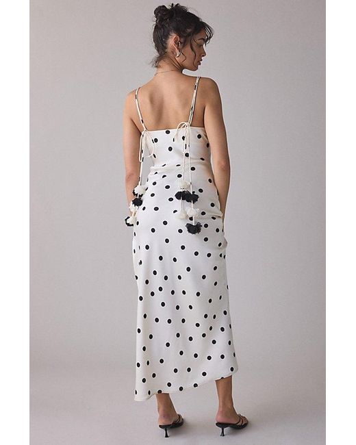 en saison polka dot maxi dress En Saison Odessa Maxi Dress