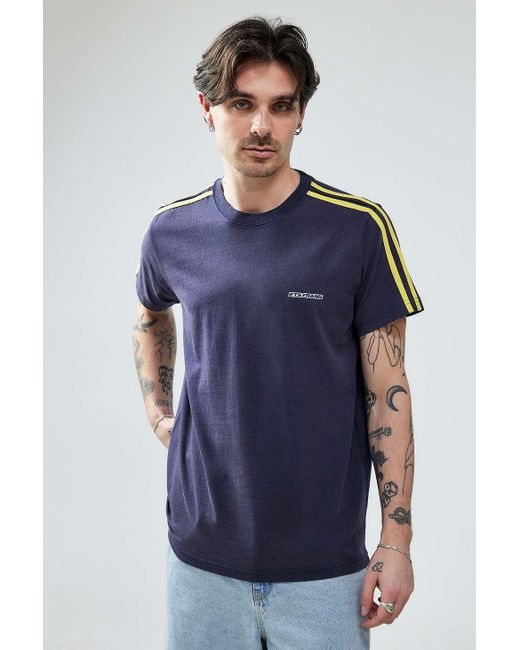 iets frans Blue Navy Taped T-shirt for men