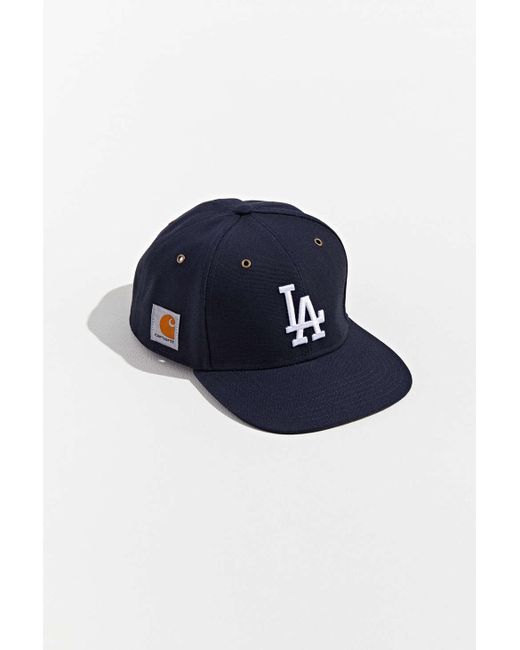 47 Brand Blue X Carhartt La Dodgers Dad Snapback Hat for men