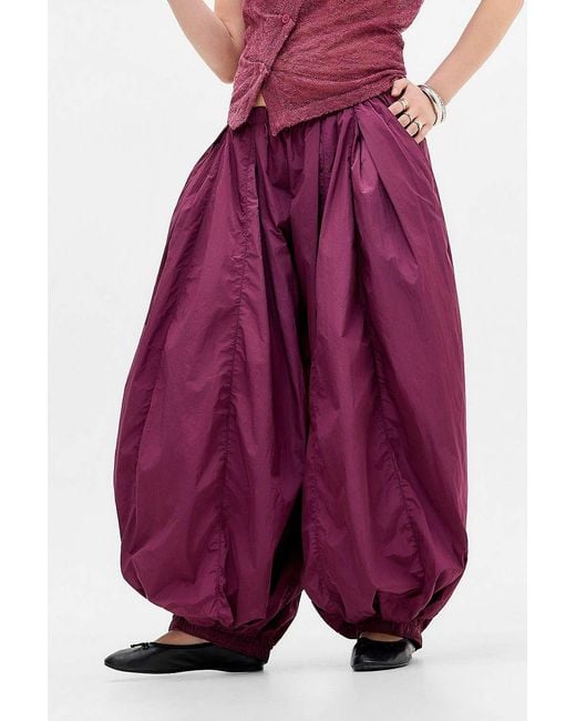 BDG Purple Cloud Parachute Pants