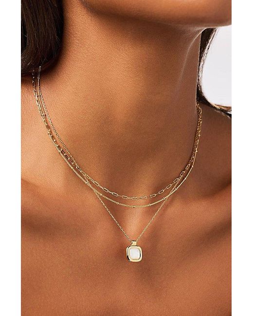 Ana Luisa Brown Clara Mother Of Pearl Pendant