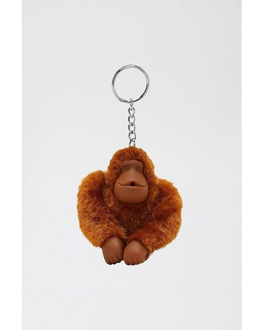 Kipling White Sven Monkey Keychain