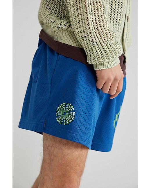 Urban Outfitters Blue Uo Graphic Skate Short for men