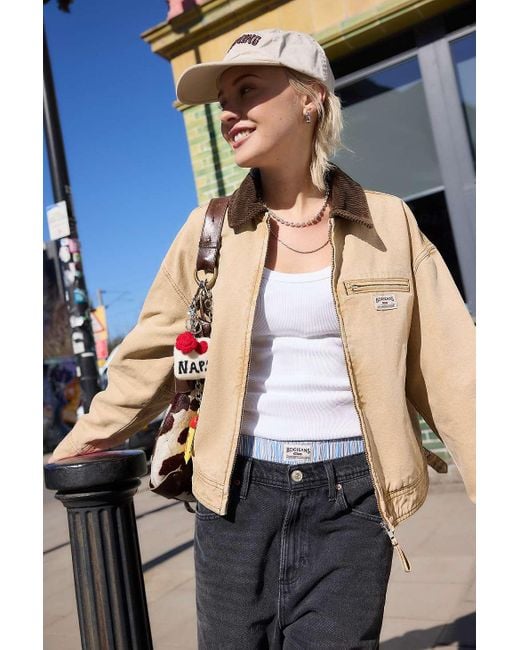 BDG Blue Luca Shrunken Unwadded Workwear Jacket