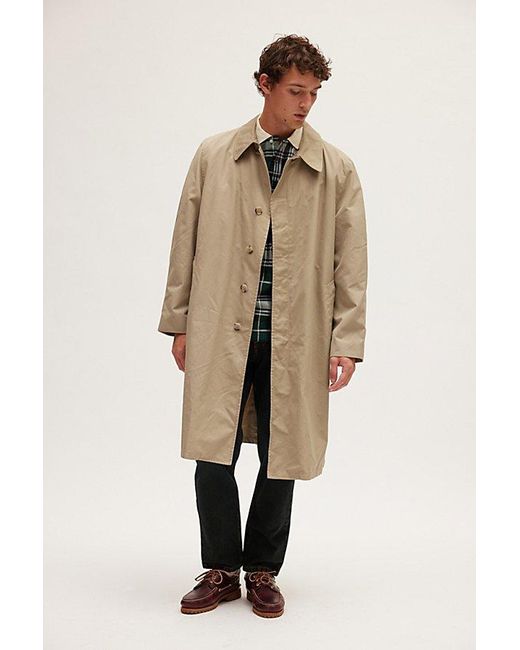 Urban Renewal Vintage Longline Trench Coat Jacket in Natural for Men Lyst
