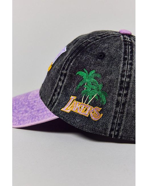 Mitchell & Ness Berretto NBA Snapback – Los Angeles Lakers State Insider – Giallo/Viola – 100% Poliestere – Taglia Unica Regolabile