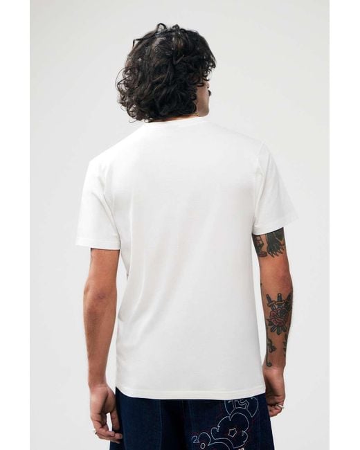Santa Cruz Uo Exclusive White Hibiscus T-shirt for men
