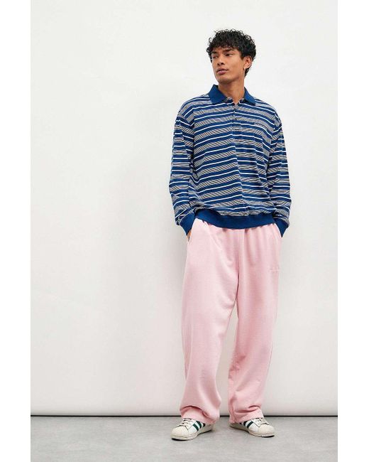 iets frans Baby Pink Harri Baggy Joggers for men