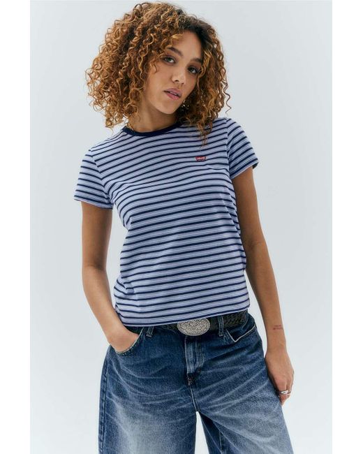 Levi's Blue The Perfect Striped Tee