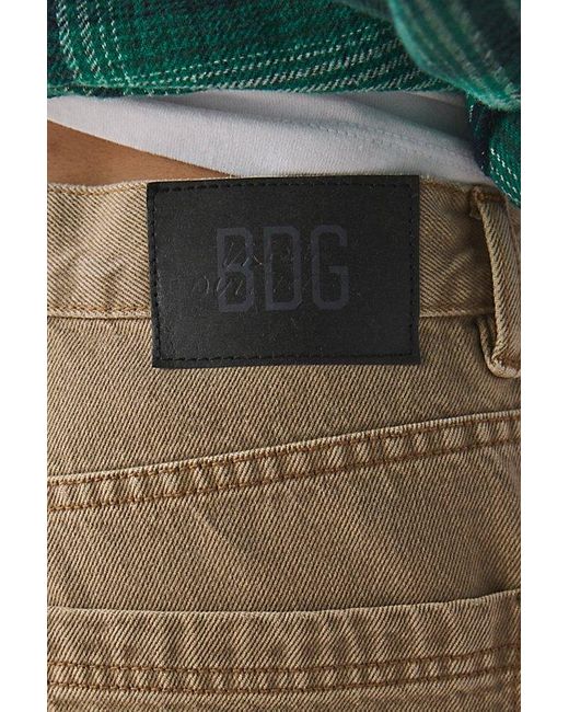 BDG Natural Astro Baggy Twill Double Knee Short for men