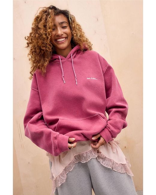 iets frans Pink Pear Red Hoodie