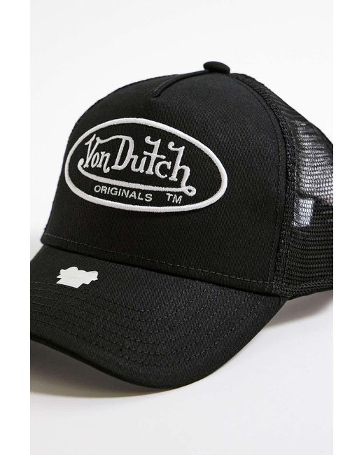 Von Dutch Black Boston Trucker Cap