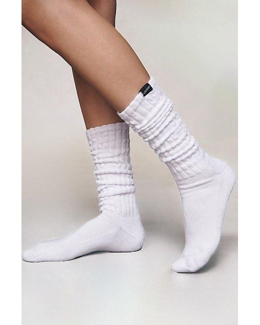 LECHERY White Lechery Scrunch Sock