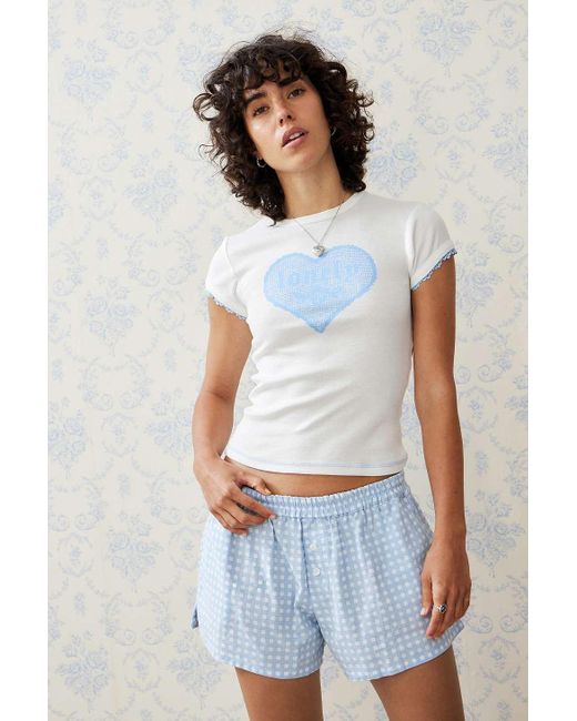 Urban Outfitters White Uo Lonely Baby T-shirt