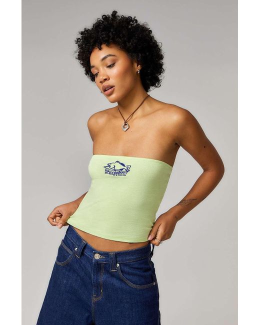 Urban Outfitters Green Uo Bon Appetit Embroidered Bandeau