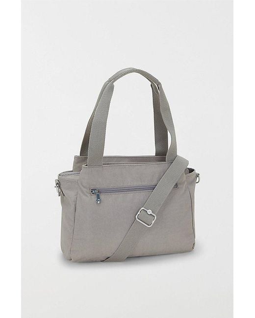 Kipling Gray Elysia Nylon Shoulder Bag