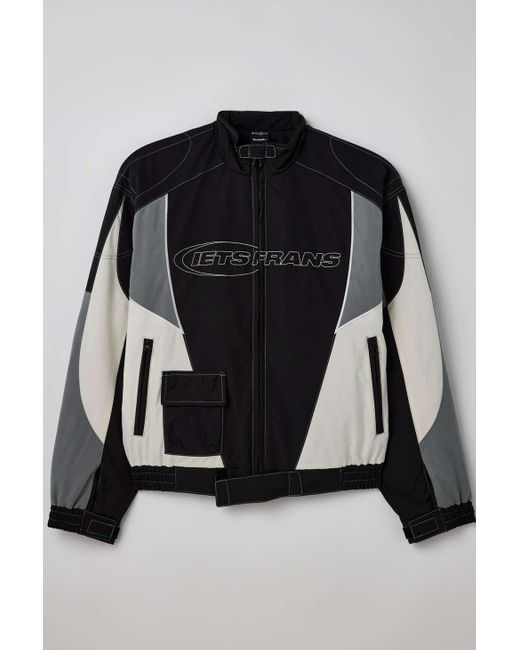 iets frans Nylon Padded Racer Moto Jacket In Black At Urban Outfitters