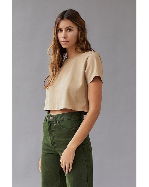 Urban Outfitters Natural Uo Best Friend Easy Fit Tee