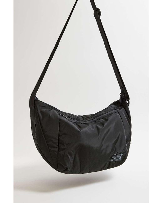 New Balance Black Medium Crossbody Duffel Bag