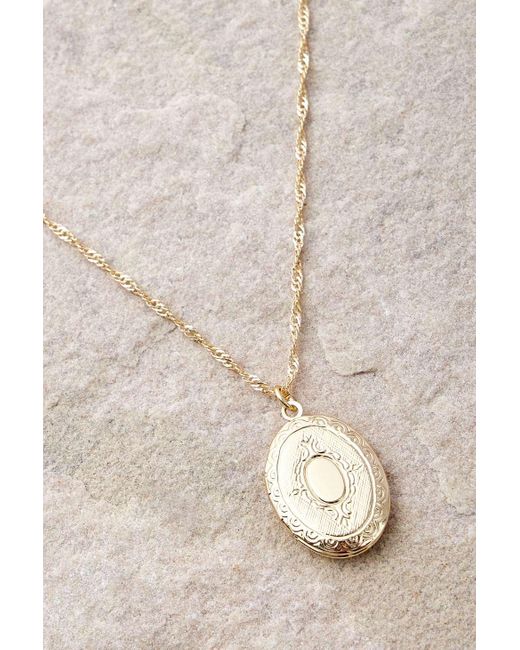 Silence + Noise Natural Silence + Noise Oval Locket Necklace