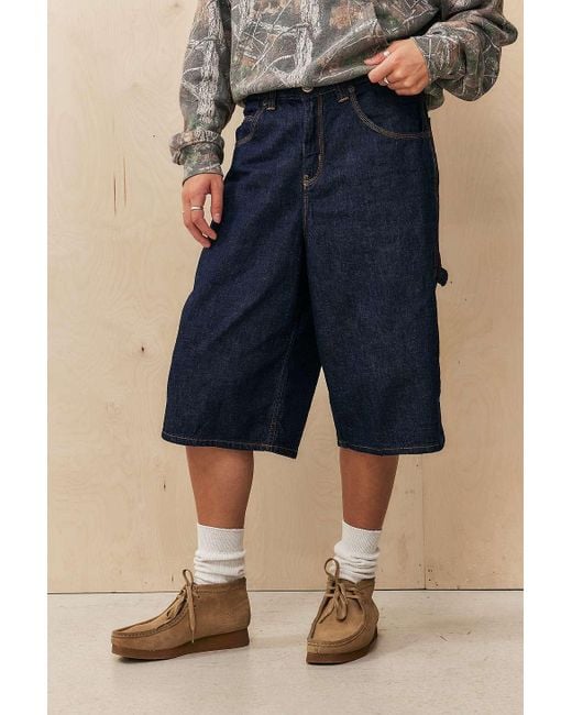 BDG Blue Astrid Longline Dark Rinse Jorts