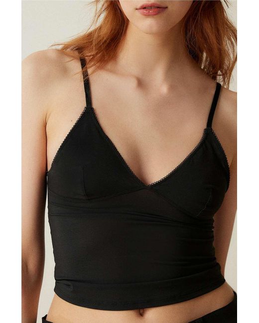 Out From Under Black Je T'aime Stretch Cami Top