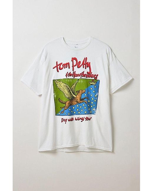 Urban Outfitters Gray Tom Petty & The Heartbreakers Dogs With Wings Tour Graphic Tee for men
