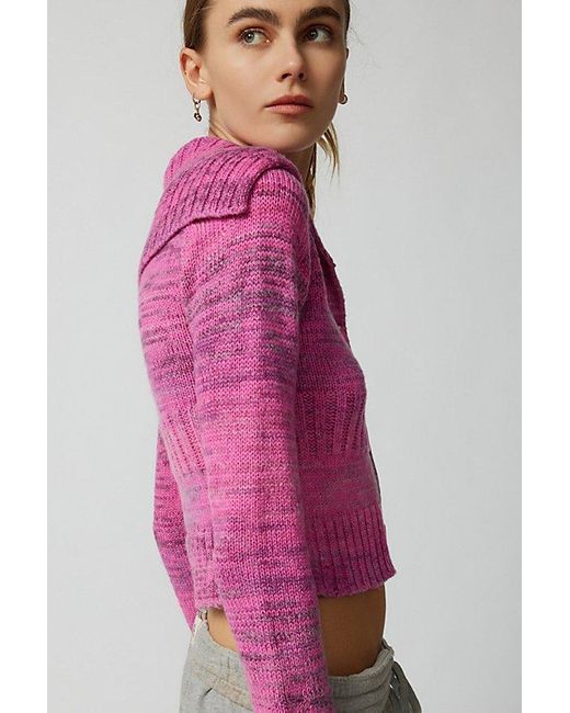 Urban Outfitters Pink Uo Kennedy Cardigan