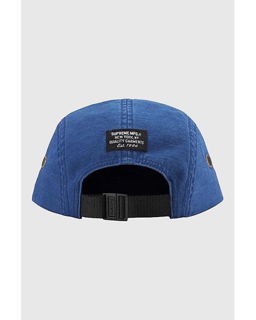 Supreme Camp Cap Ss25 in Blue for Men | Lyst